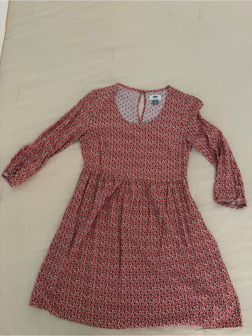 Old Navy Coral Floral Print Girls' Dress